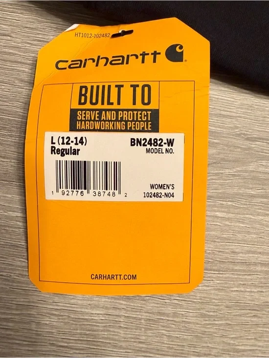 Womens Sz L (12/14) CARHARTT  Force Fitted Midweight Utility Leggings Black - Picture 6 of 7